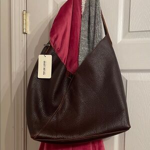 Portland Leather Dark Brown Tote Bag